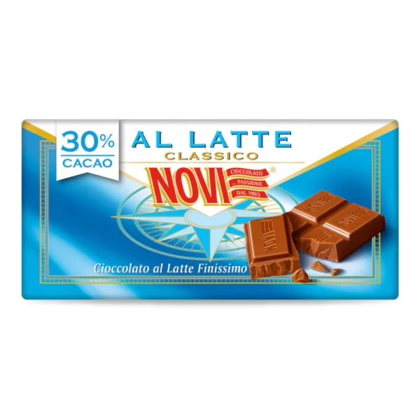 Distributore all’ingrosso tavoletta al latte Novi 100 grammi