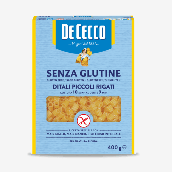 Distributore all’ingrosso grossista Ditali piccoli rigati senza glutine De Cecco